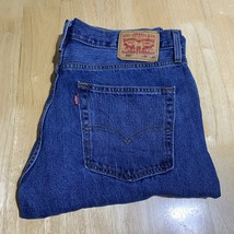 Levi&#39;s 550 Jeans Men&#39;s 36x29 Straight Relaxed Fit Dark Wash Pants Denim ... - $22.54