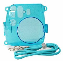 ATNY Instax Instant Camera Blue or Silver Hard Shell Case with Adjustable Strap - £7.88 GBP