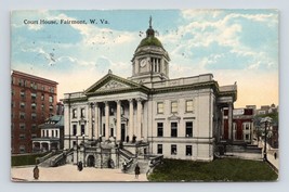 Tribunale Casa Costruzione Fairmount West Virginia Wv 1914 DB Cartolina O2 - £8.78 GBP