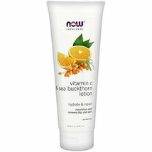 NOW Solutions, Vitamin C and Sea Buckthorn Lotion, Hydrates, Rapairs and Nour... - £16.96 GBP