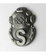 DIVE SALVAGE US ARMY DIVER HELMET PEWTER ZINC LOGO PIN BADGE 1 INCH - $5.74