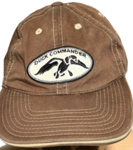 Duck Commander baseball hat cap brown twill adjustable hook &amp; loop - $10.25