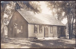 Uxbridge, MA RPPC 1913 - Daughters of American Revolution Chapter House - $15.75