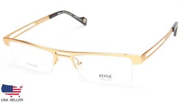 New Etnia Barcelona QUEBEC-GD Gold Eyeglasses Glasses Frame 50-18-140 B27 Spain - £79.55 GBP