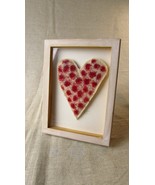 Ruth Harries Framed &amp; Signed Textile Heart Art Piece - $4,125.34 MXN