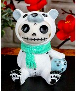 Ebros Furrybones Arctic Polar Bear Chilton With Baby Seal Skeleton Figurine - $284.91 MXN