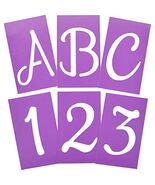 Hillman 840244 Decorative Stencils Script 4-Inch, Purple, 41 Count - $350.30 MXN