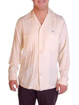 Vintage 50s Rupert Rhodes Shirt Mens Tailored Linen Wool Blend S/M - €74,58 EUR