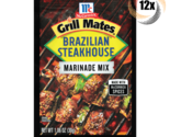 Full Box 12x Packet McCormick Grill Mates Brazilian Steakhouse Marinade ... - £28.30 GBP