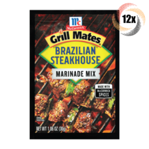 Full Box 12x Packet McCormick Grill Mates Brazilian Steakhouse Marinade | 1.06oz - £29.02 GBP