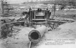 Artillery Canon 380mm That Bombed Amiens France WWI Military postcard - £5.06 GBP