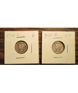 1920-D and 1920-S Mercury Dimes - $10.99