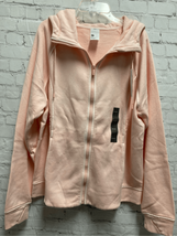 All in Motion Fleece Full Zip Hoodie Pockets Athleisure Sweatshirt Pink ... - £5.54 GBP