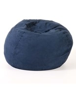 Comfortable High-Density Shredded Foam Bean Bag Chair Midnight Blue - $2,366.20 MXN