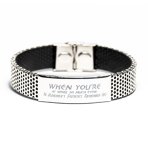 Funny Nurse Stainless Steel Bracelet, When You&#39;re At Work So Much Even The Alzhe - £19.63 GBP