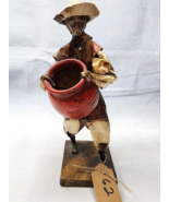 Vintage Mexican Folk Art Paper Mache Sculpture Old Man Carrying Large Cl... - £21.43 GBP