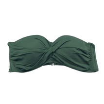 Kona Sol Molded Bandeau Bikini Top Crossover Strapless Green M - £7.02 GBP