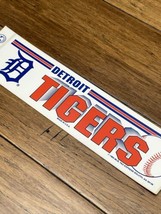 Vintage Detroit Tigers Bumper Sticker Official MLB Baseball 1990’s USA 11” JD - £4.65 GBP