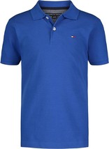Tommy Hilfiger Boy&#39;s Short Sleeve Ivy Polo Shirt Blue Lolite-XL(20) - £21.13 GBP