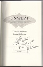 Unwept Book One of The Nightbirds First Edition SIGNED Tracy &amp; Laura Hickman - £30.95 GBP