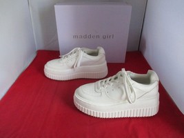 MADDEN GIRL Ccora Lace-Up Chunky Platform Sneakers $69 - US Size 9 - Whi... - £27.14 GBP