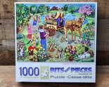 Bits &amp; Pieces Jigsaw Puzzle - “Grandpa&#39;s Flower Cart” 1000 Piece - SHIPS... - £15.11 GBP