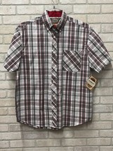 CE Shmidt Workwear Stripe Shirt Size L Short Sleeve air quality - £17.11 GBP