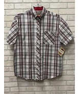 CE Shmidt Workwear Stripe Shirt Size L Short Sleeve air quality - £17.20 GBP