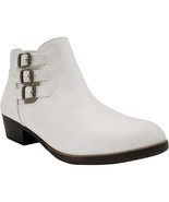 Sugar Women Ankle Booties Tikki US 8M White Distressed Faux Leather - £19.72 GBP