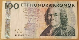 SWEDEN 100 KRONOR BANKNOTE VF - XF NO RESERVE - £36.97 GBP