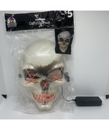 Light Up Skull LED Mask Wire Light Up Face mask  Halloween Costume Mask ... - $218.11 MXN