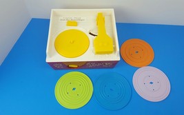 Vintage Style Fisher Price Music Box Record Player With 4 Records 2014 #... - £19.12 GBP