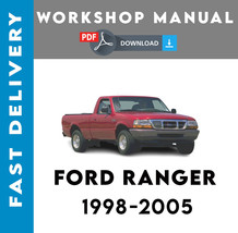 Ford Ranger 1998 1999 2000 2001 2005 Service Repair Workshop Manual - £6.01 GBP