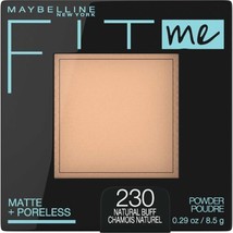 Maybelline New York Fit Me Matte Plus Poreless Powder, Natural Buff - $10.99