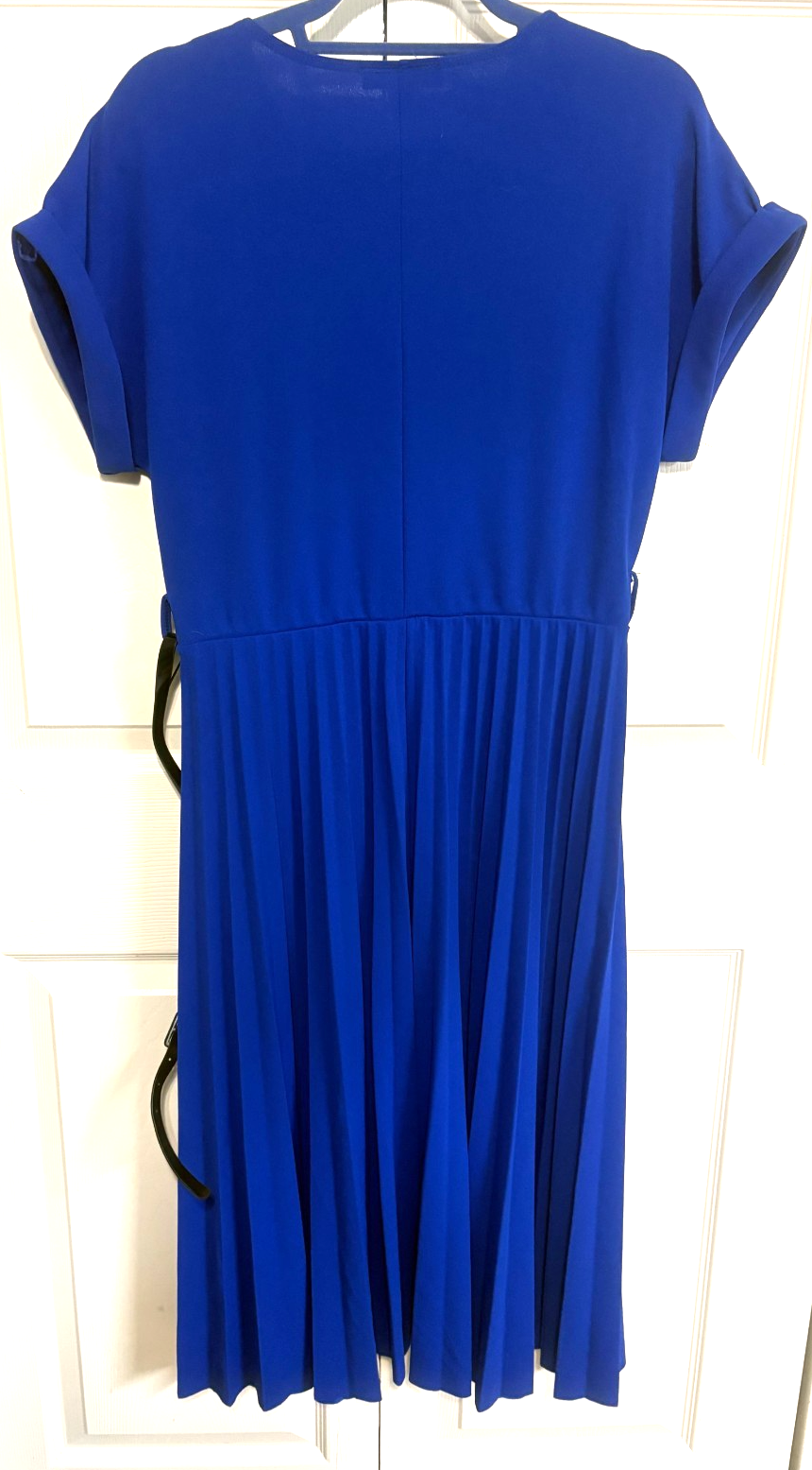Elizabeth & Nicole Blue XL Pleated Skirt Womens Dress NEW Item image 2