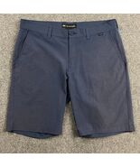 Travis Mathew Shorts Men&#39;s 34 Blue Distressed Worn Chino Casual Polyeste... - €17,13 EUR