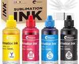 Sublimation Ink Refilled Bottles Work With Wf7710 Et2760 Et2720 Et2803 E... - £33.96 GBP