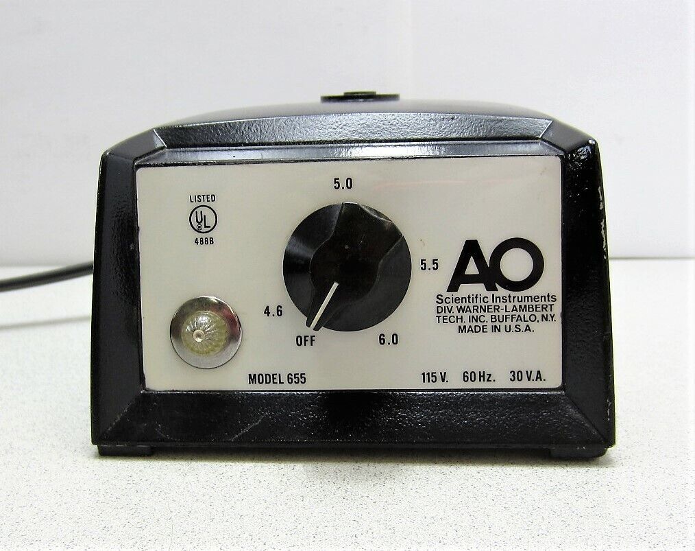 Ao Scientific Instruments 655 Variable Light Source Power Supply 0-6V ...