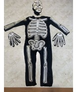 Rubies Skeleton Costume Glow In Dark Youth Small Black Rubber /Poly Jump... - £11.21 GBP