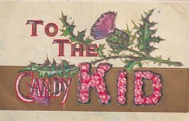 To The Candy Kid Pink Flowers Thistle Weed Kenoma MO Postcard C48 - $2.99