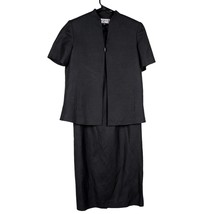 Kasper ASL Womens Dress Suit Jacket Blazer 4 Set Black Shift Career Casual Shift - £28.29 GBP
