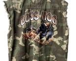 V Twin  Motor Cycle Apparel Boss Hog Sleeveless Denim Camo Mens Shirt Si... - £19.04 GBP