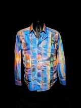 Robert Graham Wallne Colorful Long Sleeve - Men's Medium Button Down Classic Fit image 2