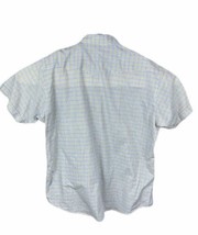 Panhandle Slim Mens White Blue Yellow Pearl Snap Dress Shirt Size 17 - £13.01 GBP