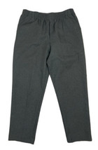 DonnKenny Elastic Waist Pant Women Size LP (Meas 31x27) Dark Gray Pull On  - £9.32 GBP