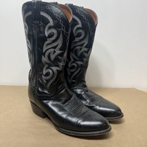 Dan Post Milwaukee Black 13&quot; Leather Cowboy Western Boots DP2110R Men&#39;s Size 10 - £52.55 GBP