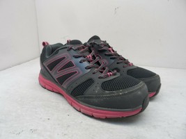 WOLVERINE Women&#39;s Nimble Steel Toe Steel Plate Athletic Shoe Grey/Pink 8.5M - £28.01 GBP