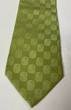 CHICK-FIL-A Mens Lime Green Logo Neck Tie Vintage Team Style - £21.52 GBP