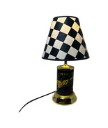 Vintage Chad Little John Deere NASCAR Lamp Checkered Shade Tested Works - $40.00