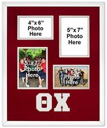 Theta Chi Fraternity Licensed Picture Frame Collage wall mount 2-4x6 2-5x7 - £38.33 GBP